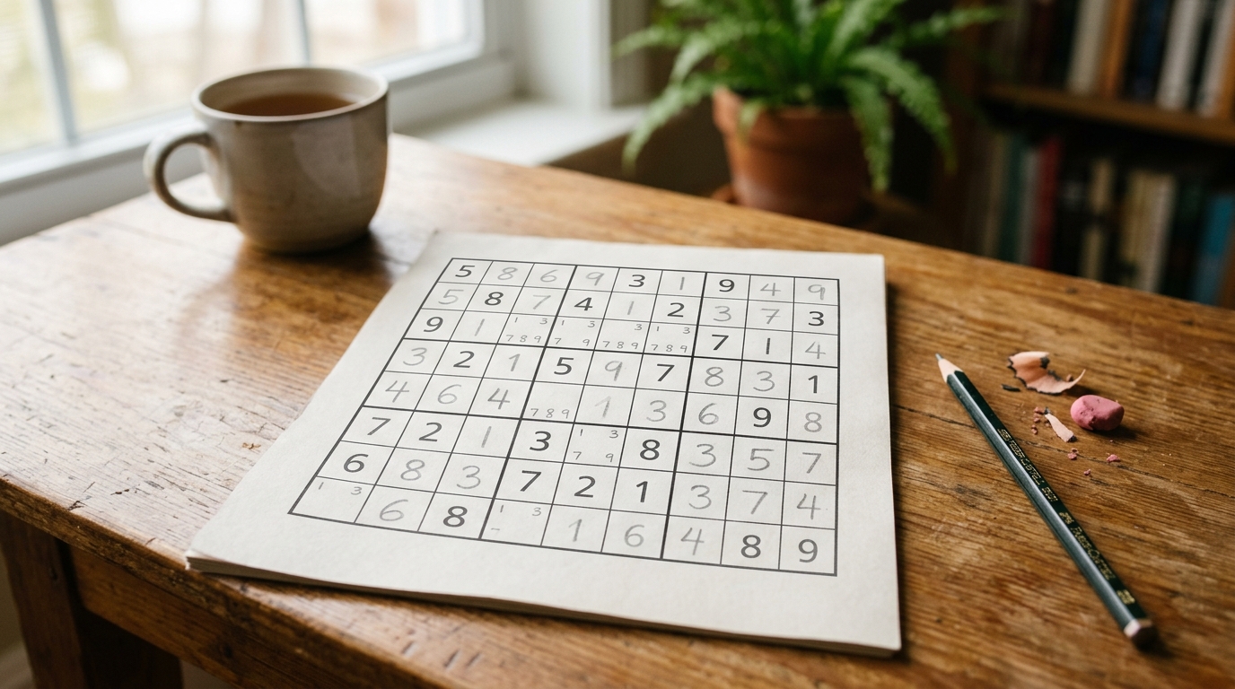 daily sudoku focus illustration for USA Today Sudoku